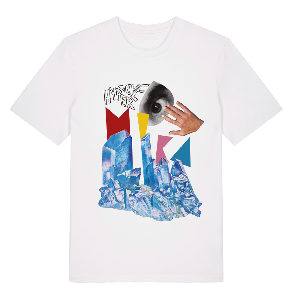MIKA HYPERLOVE TEXT WHITE TEE