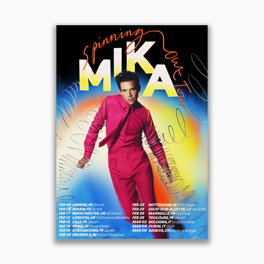 MIKA 2026 UK & EU TOUR POSTER