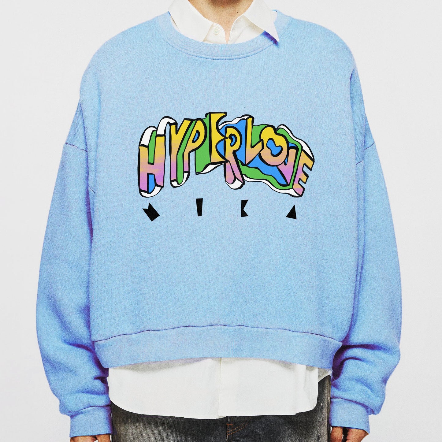 HYPERLOVE BLUE SWEATSHIRT
